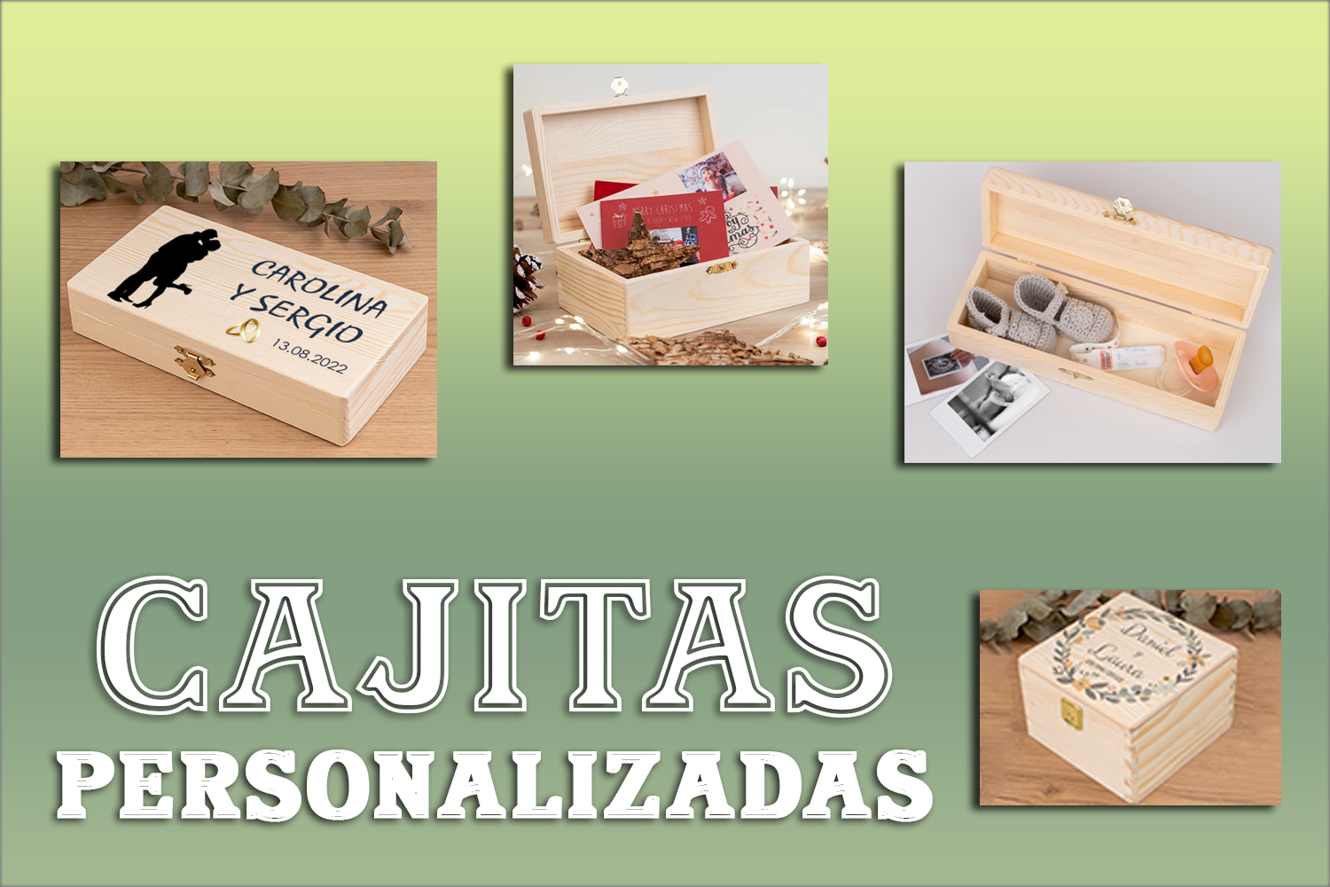 cajitas de madera personalizadas